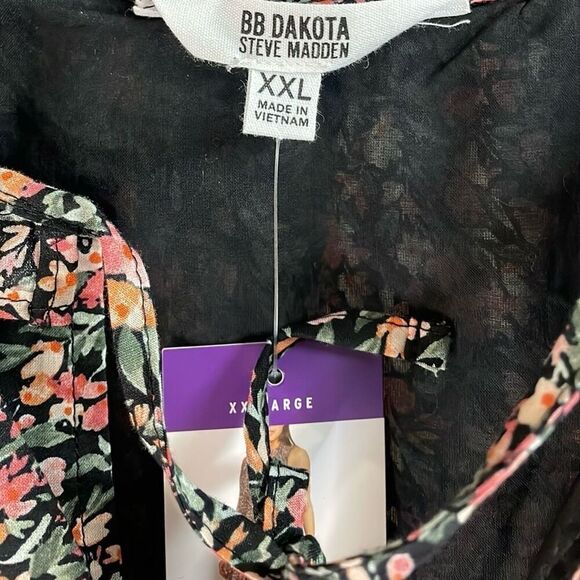 NWT BB DAKOTA STEVE MADDEN Women’s Floral Tiered Short Sundress NWT XXL - Picture 10 of 10